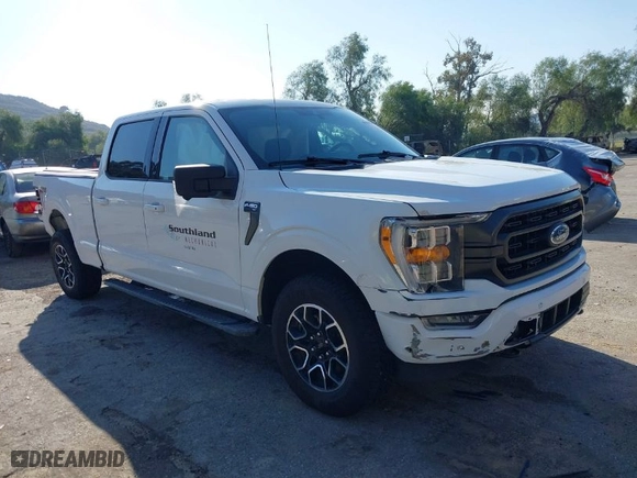 2021 Ford F-150 XL with VIN 1FTFW1E83MFA53064, listed as a IAAI auction lot 41598855 with 109,347 mi miles. Bid and sale history available at carsss.com. Image 1.