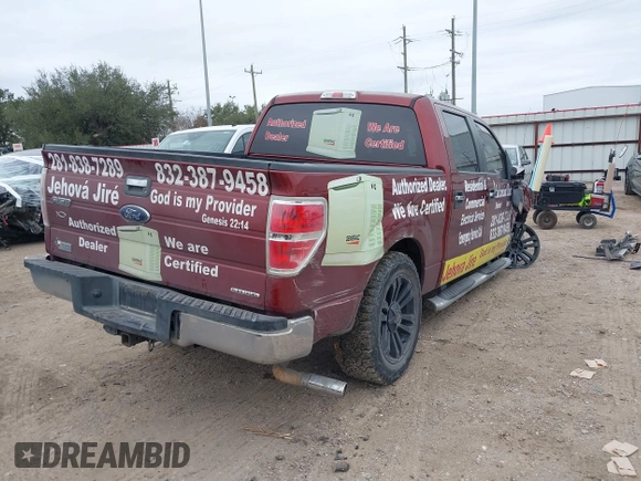 2014 Ford F-150 XL with VIN 1FTEW1CM0EKD44254, listed as a IAAI auction lot 41380008 with 172,107 mi miles. Bid and sale history available at carsss.com. Image 4.