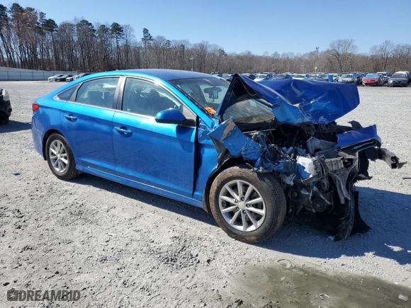 2019 Hyundai Sonata SE with VIN 5NPE24AF3KH733515, listed as a Copart auction lot 46052615 with 0 mi miles and Salvage Title. Bid and sale history available at carsss.com. Image 4.