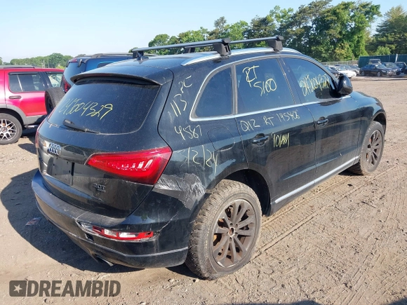 2013 Audi Q5 Premium with VIN WA1CFAFPXDA041154, listed as a IAAI auction lot 39572612 with Not provided miles and . Bid and sale history available at DreamBid. Image 4.
