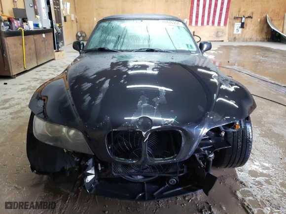 2001 BMW Z3 3.0i with VIN WBACN53411LJ55812, listed as a Copart auction lot 78476994 with 77,814 mi miles and Salvage Title. Bid and sale history available at carsss.com. Image 5.