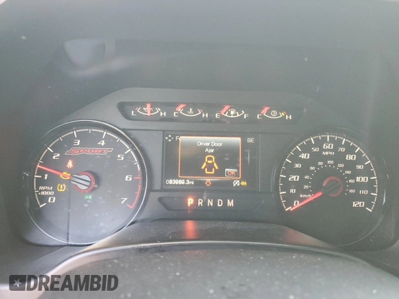 2019 Ford F-150 XL with VIN 1FTEW1E52KFB61836, listed as a Copart auction lot 46679095 with 83,989 mi miles and Salvage Title. Bid and sale history available at carsss.com. Image 9.