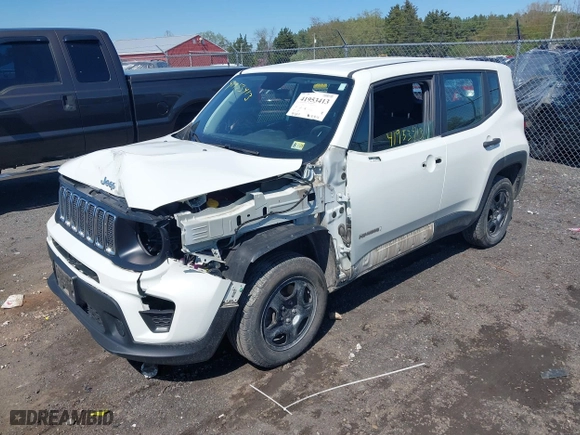 2019 Jeep Renegade Sport with VIN ZACNJBAB9KPK50894, listed as a IAAI auction lot 41953413 with 95,821 mi miles. Bid and sale history available at carsss.com. Image 18.