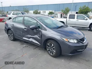 2015 Honda Civic EX z VIN 19XFB2F83FE202439, wystawiony jako IAAI lot #42773472 z przebiegiem 48 133 mil mil oraz . Historia ofert i sprzedaży dostępna na DreamBid. Obrazek 1.