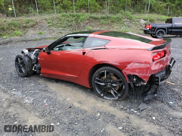 2015 Chevrolet Corvette Z51 3LT with VIN 1G1YL2D72F5111893, listed as a Copart auction lot 55885815 with 139,711 mi miles and Salvage title. Bid and sale history available at DreamBid. Image 2.