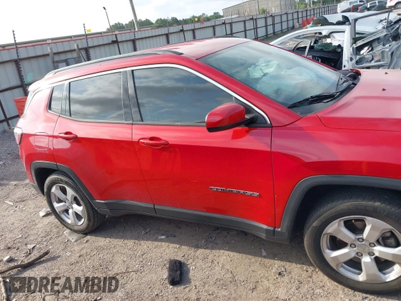 2018 Jeep Compass Latitude with VIN 3C4NJCBB0JT124163, listed as a IAAI auction lot 42293176 with 55,676 mi miles and . Bid and sale history available at DreamBid. Image 13.