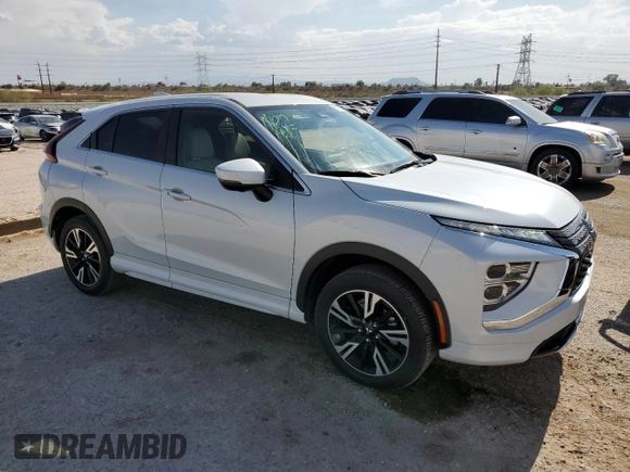 2023 Mitsubishi Eclipse Cross SE with VIN JA4ATWAA1PZ035605, listed as a Copart auction lot 63273235 with 34,320 mi miles and Salvage title. Bid and sale history available at DreamBid. Image 4.