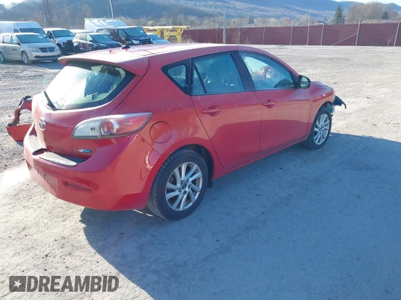 2013 Mazda 3 i Touring with VIN JM1BL1LP9D1742010, listed as a IAAI auction lot 41895365 with 154,476 mi miles and . Bid and sale history available at carsss.com. Image 4.