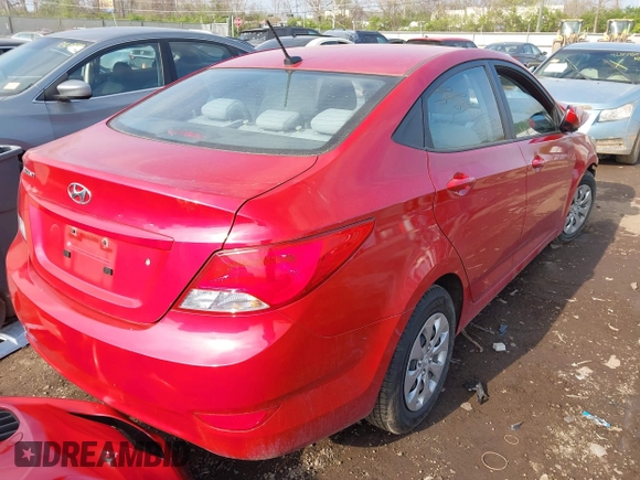 2017 Hyundai Accent SE with VIN KMHCT4AE2HU339316, listed as a IAAI auction lot 42044005 with 1 mi miles. Bid and sale history available at carsss.com. Image 4.
