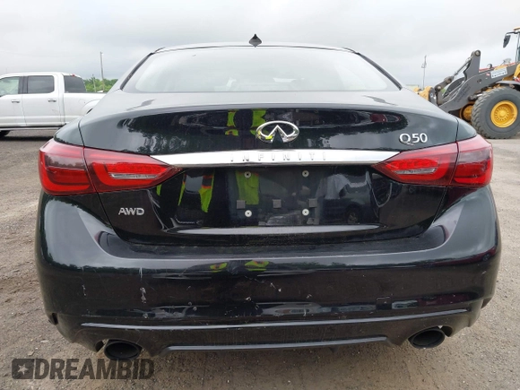 2018 Infiniti Q50 3.0t LUXE with VIN JN1EV7AR3JM438408, listed as a IAAI auction lot 42196488 with 134,519 mi miles. Bid and sale history available at carsss.com. Image 16.