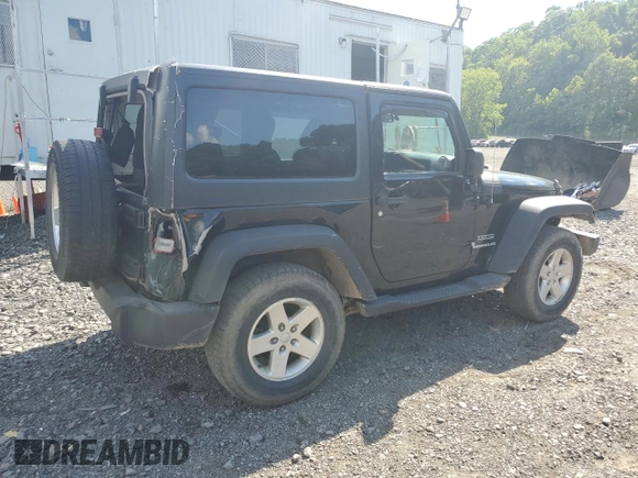2012 Jeep Wrangler Sport with VIN 1C4AJWAG6CL256792, listed as a Copart auction lot 62634515 with 137,507 mi miles and Salvage title. Bid and sale history available at DreamBid. Image 3.