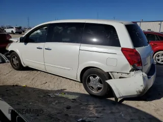 2007 Nissan Quest with VIN 5N1BV28U47N105291, listed as a Copart auction lot 87035904 with 203,490 mi miles and Salvage Title. Bid and sale history available at carsss.com. Image 2.