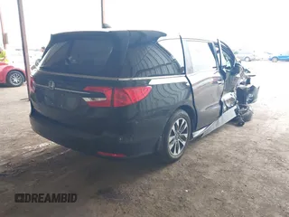 2024 Honda Odyssey EX-L with VIN 5FNRL6H65RB018602, listed as a IAAI auction lot 40823286 with 11,252 mi miles and . Bid and sale history available at DreamBid. Image 4.