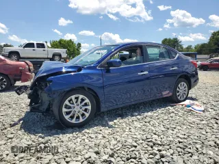 2019 Nissan Sentra SV with VIN 3N1AB7AP6KY449651, listed as a Copart auction lot 56881514 with Not Provided miles and Salvage Title. Bid and sale history available at carsss.com. Image 1.