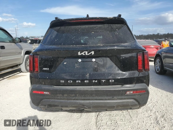 2022 Kia Sorento X-Line S with VIN 5XYRLDLC2NG161947, listed as a Copart auction lot 75103874 with Not provided miles and Salvage title. Bid and sale history available at DreamBid. Image 6.