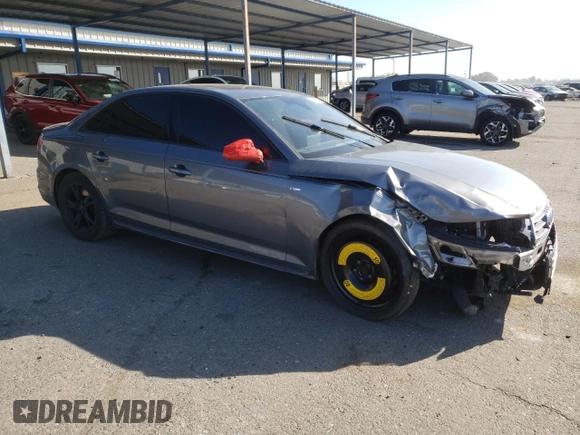 2018 Audi A4 Premium with VIN WAUKMAF41JA064456, listed as a Copart auction lot 48756605 with 80,740 mi miles and Salvage Title. Bid and sale history available at carsss.com. Image 4.