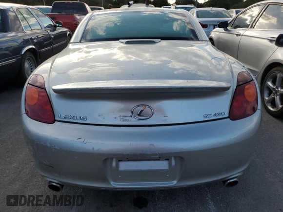 2004 Lexus SC with VIN JTHFN48Y140052660, listed as a Copart auction lot 74563184 with Not Provided miles and Salvage Title. Bid and sale history available at carsss.com. Image 6.