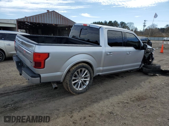 2018 Ford F-150 XL with VIN 1FTEW1EG9JFD36860, listed as a Copart auction lot 45994465 with 103,381 mi miles and Salvage Title. Bid and sale history available at carsss.com. Image 3.