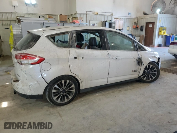 2017 Ford C-Max Energi Titanium with VIN 1FADP5FU5HL107422, listed as a Copart auction lot 66860454 with 140,300 mi miles and Salvage Title. Bid and sale history available at carsss.com. Image 3.