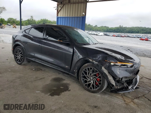 2021 Ford Mustang Mach-E GT with VIN 3FMTK4SEXMME01710, listed as a Copart auction lot 59741385 with 53,370 mi miles and Salvage title. Bid and sale history available at DreamBid. Image 4.