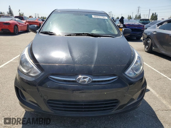 2017 Hyundai Accent SE with VIN KMHCT4AE7HU352692, listed as a Copart auction lot 52032705 with 95,820 mi miles and Salvage Title. Bid and sale history available at carsss.com. Image 5.