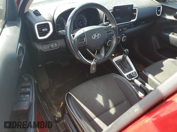 2022 Hyundai Venue SEL with VIN KMHRC8A34NU177006, listed as a Copart auction lot 58404985 with 80,469 mi miles and Salvage title. Bid and sale history available at DreamBid. Image 8.
