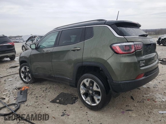 2018 Jeep Compass Limited with VIN 3C4NJDCBXJT360534, listed as a Copart auction lot 52003225 with 52,114 mi miles and Clean Title. Bid and sale history available at carsss.com. Image 2.