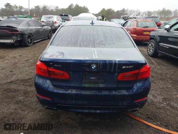 2019 BMW 5 Series 540i xDrive with VIN WBAJE7C51KWW10587, listed as a IAAI auction lot 41838935 with 85,655 mi miles and . Bid and sale history available at carsss.com. Image 16.
