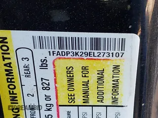 2014 Ford Focus SE with VIN 1FADP3K29EL273107, listed as a IAAI auction lot 42083524 with 140,834 mi miles. Bid and sale history available at carsss.com. Image 9.