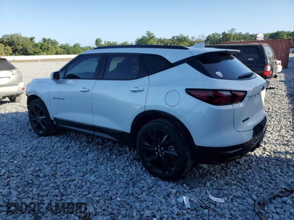 2020 Chevrolet Blazer RS with VIN 3GNKBERS6LS685887, listed as a Copart auction lot 55121675 with 47,743 mi miles and Salvage title. Bid and sale history available at DreamBid. Image 2.