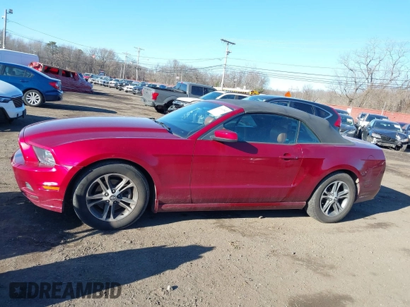 2014 Ford Mustang V6 with VIN 1ZVBP8EMXE5228061, listed as a IAAI auction lot 41603552 with 118,011 mi miles. Bid and sale history available at carsss.com. Image 14.