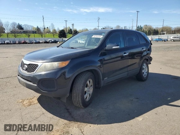 2011 Kia Sorento LX with VIN 5XYKTCA17BG084601, listed as a Copart auction lot 50344345 with 177,540 mi miles and Salvage Title. Bid and sale history available at carsss.com. Image 1.