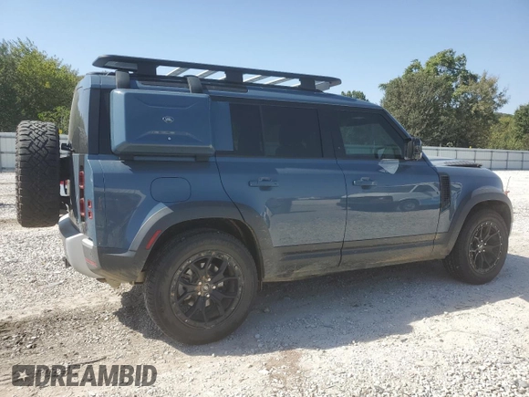 2022 Land Rover Defender S with VIN SALEJ7RX1N2090601, listed as a Copart auction lot 73654224 with 33,621 mi miles and Salvage title. Bid and sale history available at DreamBid. Image 3.