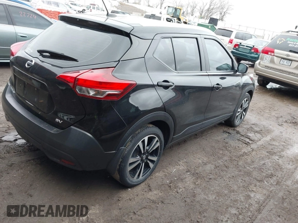 2019 Nissan Kicks S with VIN 3N1CP5CU4KL509506, listed as a IAAI auction lot 41754263 with 46,212 mi miles and . Bid and sale history available at carsss.com. Image 4.