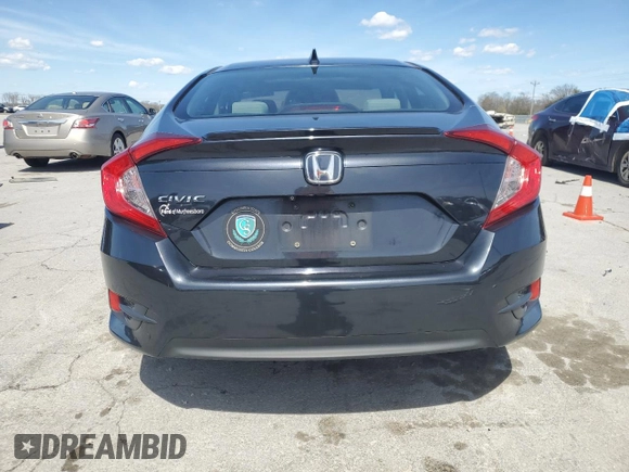 2017 Honda Civic Sedan EX-T with VIN 19XFC1F32HE023971, listed as a Copart auction lot 50158895 with 143,686 mi miles and Salvage Title. Bid and sale history available at carsss.com. Image 6.