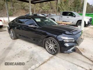 2023 Genesis G70 2.0T with VIN KMTG34TA6PU105132, listed as a Copart auction lot 78372094 with 53,921 mi miles and Salvage Title. Bid and sale history available at DreamBid. Image 4.