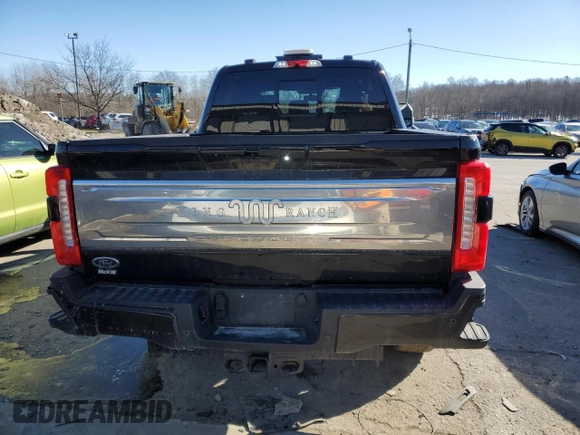 2024 Ford Super Duty F-250 SRW XL with VIN 1FT8W2BM5RED95693, listed as a Copart auction lot 89387805 with 12,322 mi miles and Salvage Title. Bid and sale history available at carsss.com. Image 6.