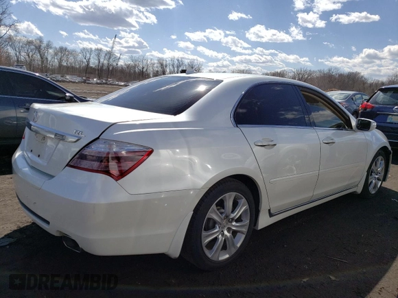 2009 Acura RL Tech Pkg with VIN JH4KB26629C000733, listed as a Copart auction lot 50509645 with 152,387 mi miles and Salvage Title. Bid and sale history available at carsss.com. Image 3.