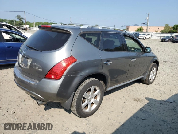 2007 Nissan Murano SL with VIN JN8AZ08W07W665124, listed as a Copart auction lot 59494205 with 177,678 mi miles and Clean title. Bid and sale history available at DreamBid. Image 3.