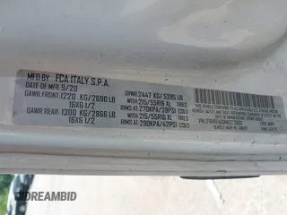 2021 Ram ProMaster City Cargo Tradesman с VIN ZFBHRFAB0M6S72663, выставлен на аукционе IAAI как лот 42240265 с пробегом 24 739 миль миль и . История ставок и продаж доступна на DreamBid. Изображение 9.