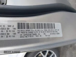 2019 Dodge Journey GT with VIN 3C4PDDEG9KT764693, listed as a IAAI auction lot 41780375 with 119,186 mi miles and . Bid and sale history available at carsss.com. Image 9.