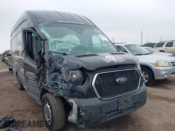 2023 Ford Transit Cargo with VIN 1FTBR3XG9PKA31930, listed as a IAAI auction lot 41397621 with 62,874 mi miles and . Bid and sale history available at DreamBid. Image 1.
