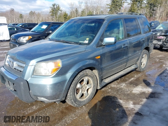 2006 Honda Pilot EX-L with VIN 2HKYF18716H535598, listed as a IAAI auction lot 41676797 with 212,130 mi miles and . Bid and sale history available at DreamBid. Image 2.