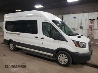 2018 Ford Transit with VIN 1FDZX2XM3JKB43243, listed as a Copart auction lot 47685495 with 201,458 mi miles and Clean Title. Bid and sale history available at DreamBid. Image 4.