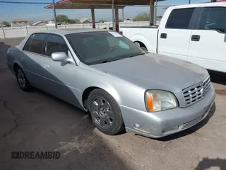 2002 Cadillac DeVille DTS with VIN 1G6KF57972U262315, listed as a IAAI auction lot 41537606 with 151,664 mi miles. Bid and sale history available at carsss.com. Image 1.
