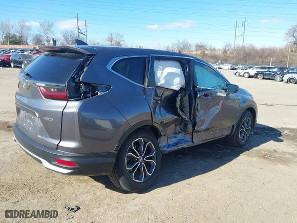 2020 Honda CR-V EX-L with VIN 5J6RW2H80LA016865, listed as a IAAI auction lot 41651030 with 34,666 mi miles. Bid and sale history available at carsss.com. Image 6.