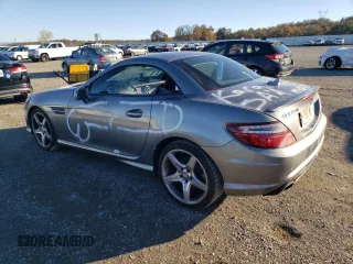 2013 Mercedes-Benz SLK-Class SLK 250 with VIN WDDPK4HA7DF058855, listed as a Copart auction lot 82673374 with 87,699 mi miles and Salvage Title. Bid and sale history available at carsss.com. Image 2.