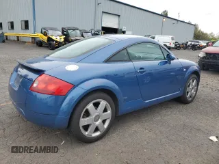2002 Audi TT with VIN TRUSC28N121038058, listed as a Copart auction lot 75746554 with 121,203 mi miles and Salvage Title. Bid and sale history available at carsss.com. Image 3.