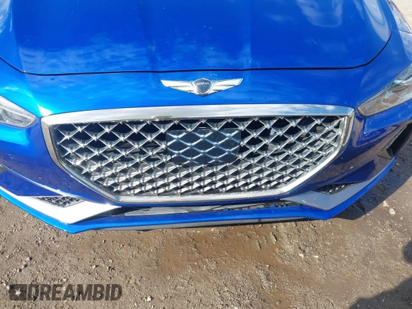2019 Genesis G70 2.0T Advanced with VIN KMTG34LA1KU021793, listed as a IAAI auction lot 40461168 with 41,903 mi miles. Bid and sale history available at carsss.com. Image 6.