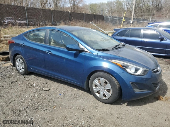 2016 Hyundai Elantra Value Edition with VIN KMHDH4AE4GU489514, listed as a Copart auction lot 50156535 with 83,980 mi miles and Salvage Title. Bid and sale history available at carsss.com. Image 4.